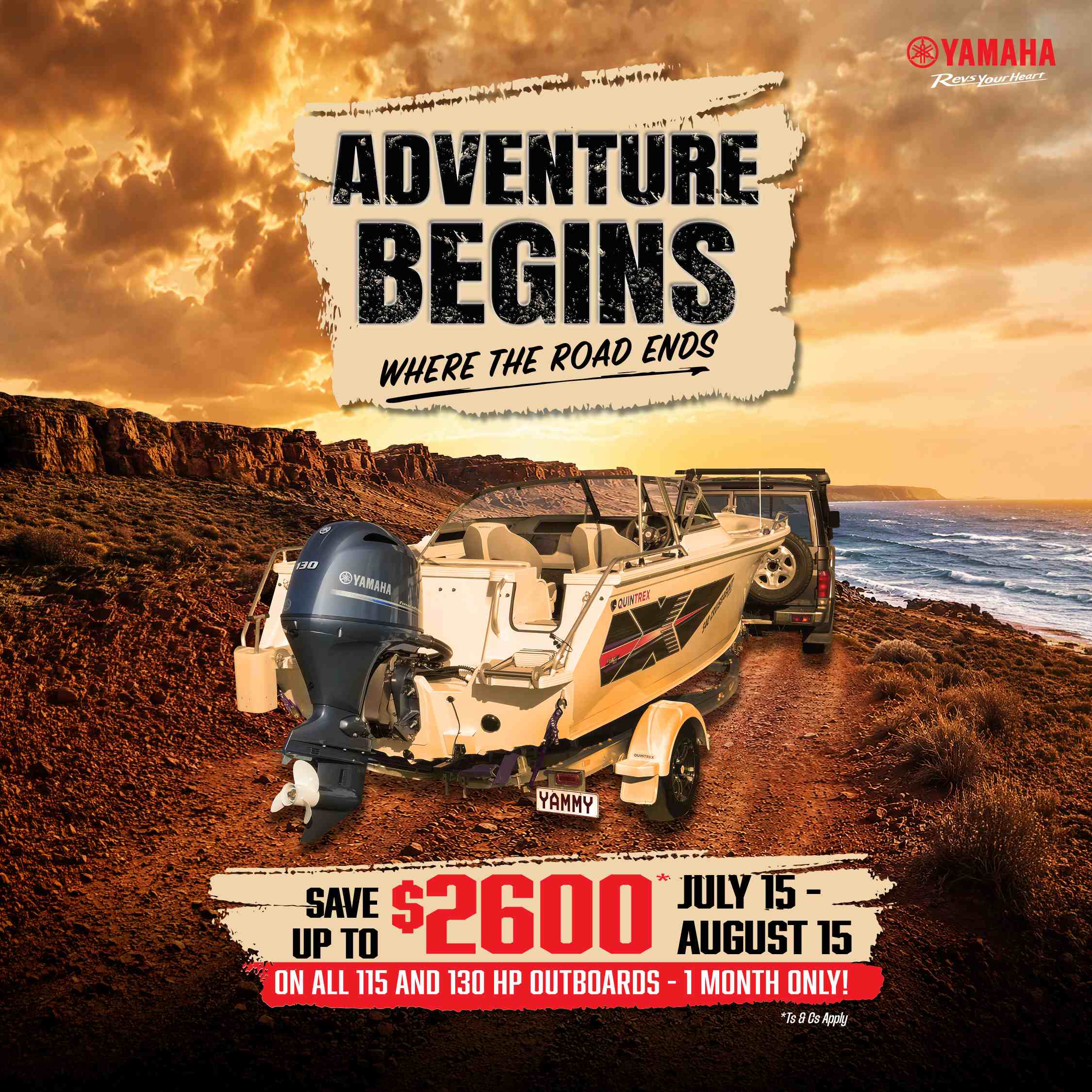 adventure begins yamaha marine promo